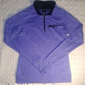 VS PINK YOGA 1/2 ZIPPER ACTIVE WEAR PULLOVER